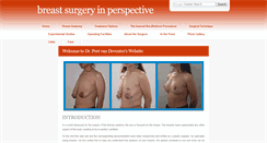 Desktop Screenshot of breastsurgery.co.za